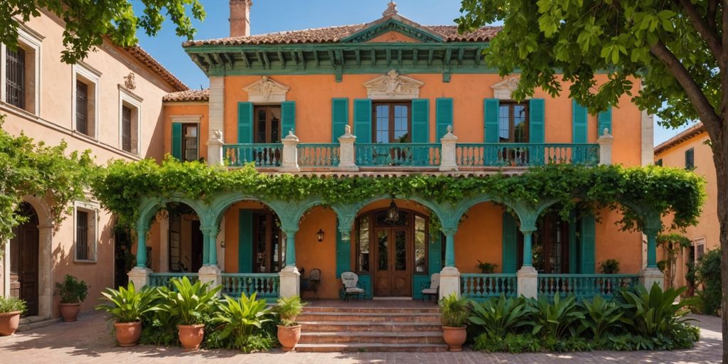 Restored historic home in Valencia with traditional architecture.